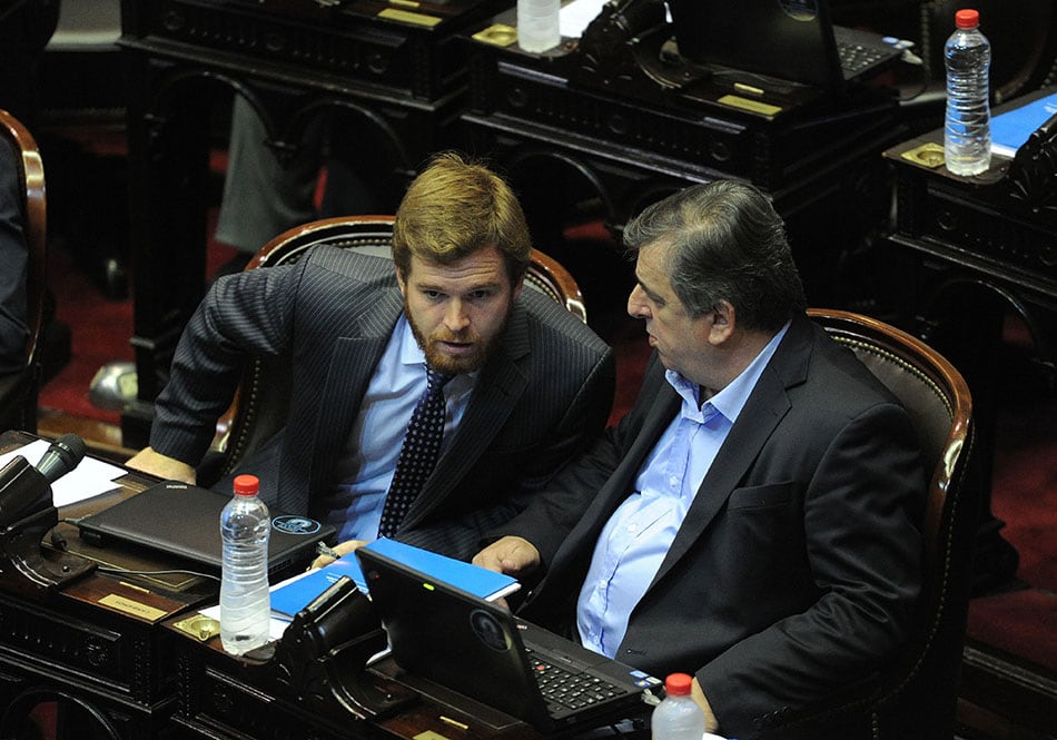 Massot junto al diputado radical Mario Negri.