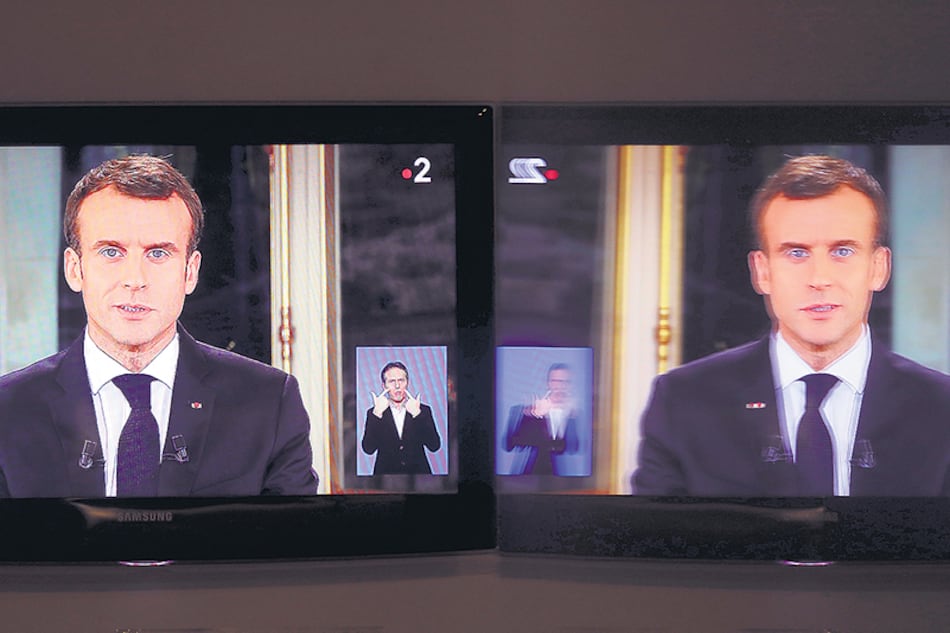 Macron asumió ante las cámaras que existe en Francia “un estado de urgencia económica y social”.