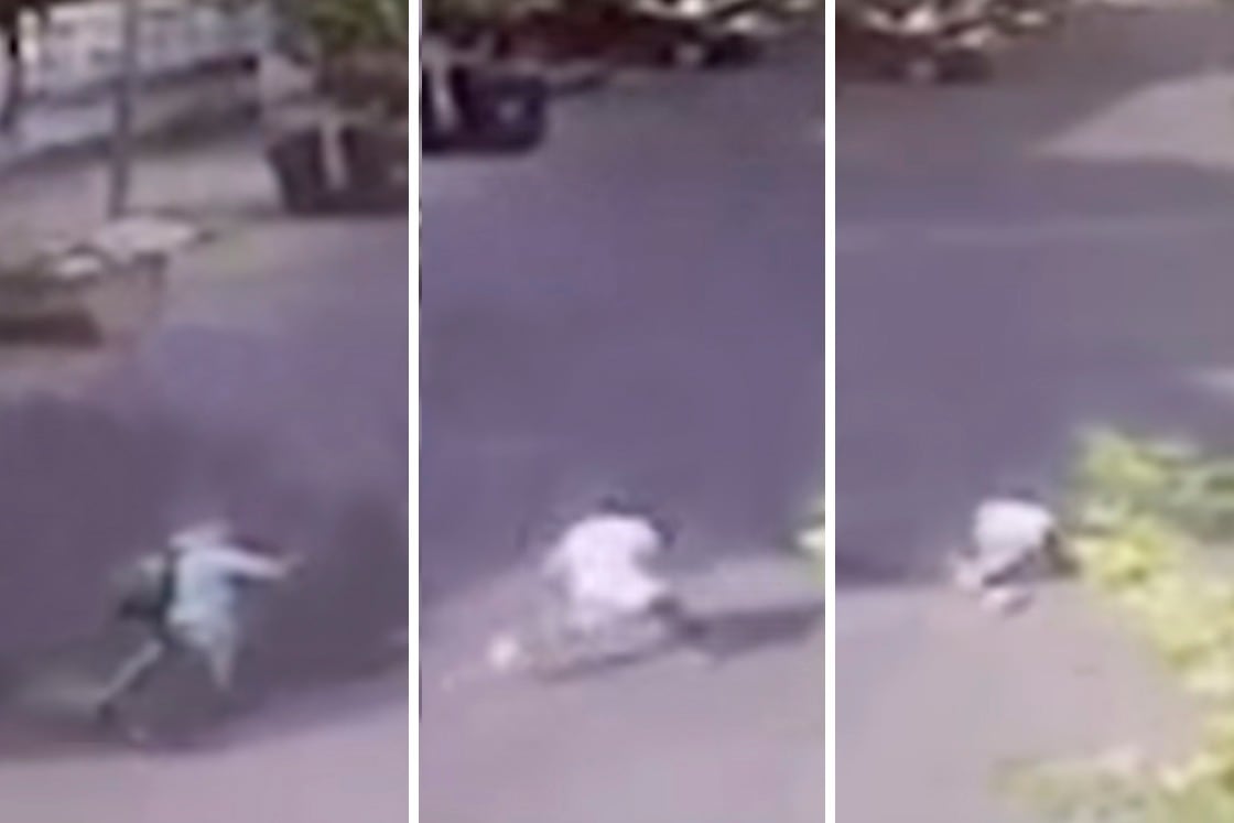 Epígrafe
La secuencia en la que Kukoc cae baleado mientras escapa de Chocobar (izq.).