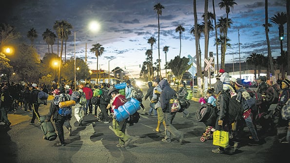 Desde mediados de octubre, miles de migrantes transitan desde Centroamérica en varias caravanas.