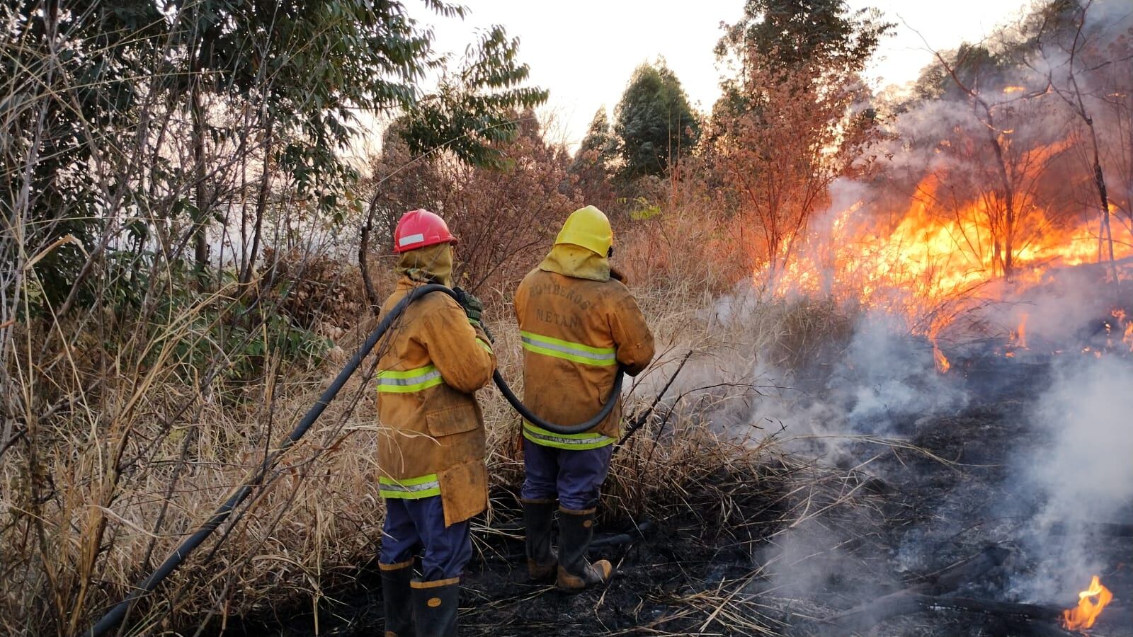El fuego en Metán. 