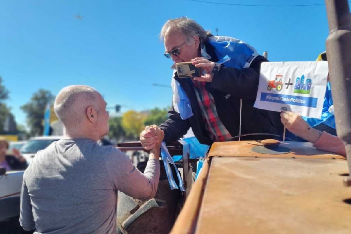 Horacio Rodríguez Larreta se dejó ver en el tractorazo del sábado pasado.