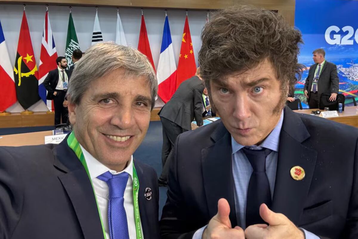 Luis Caputo y Javier Milei