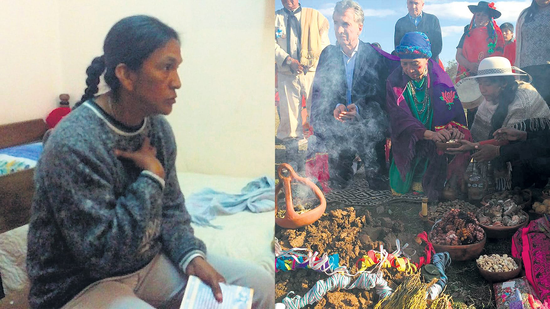 Mauricio Macri hizo una ceremonia a la Pachamama. Milagro Sala espera salir de la prisión.