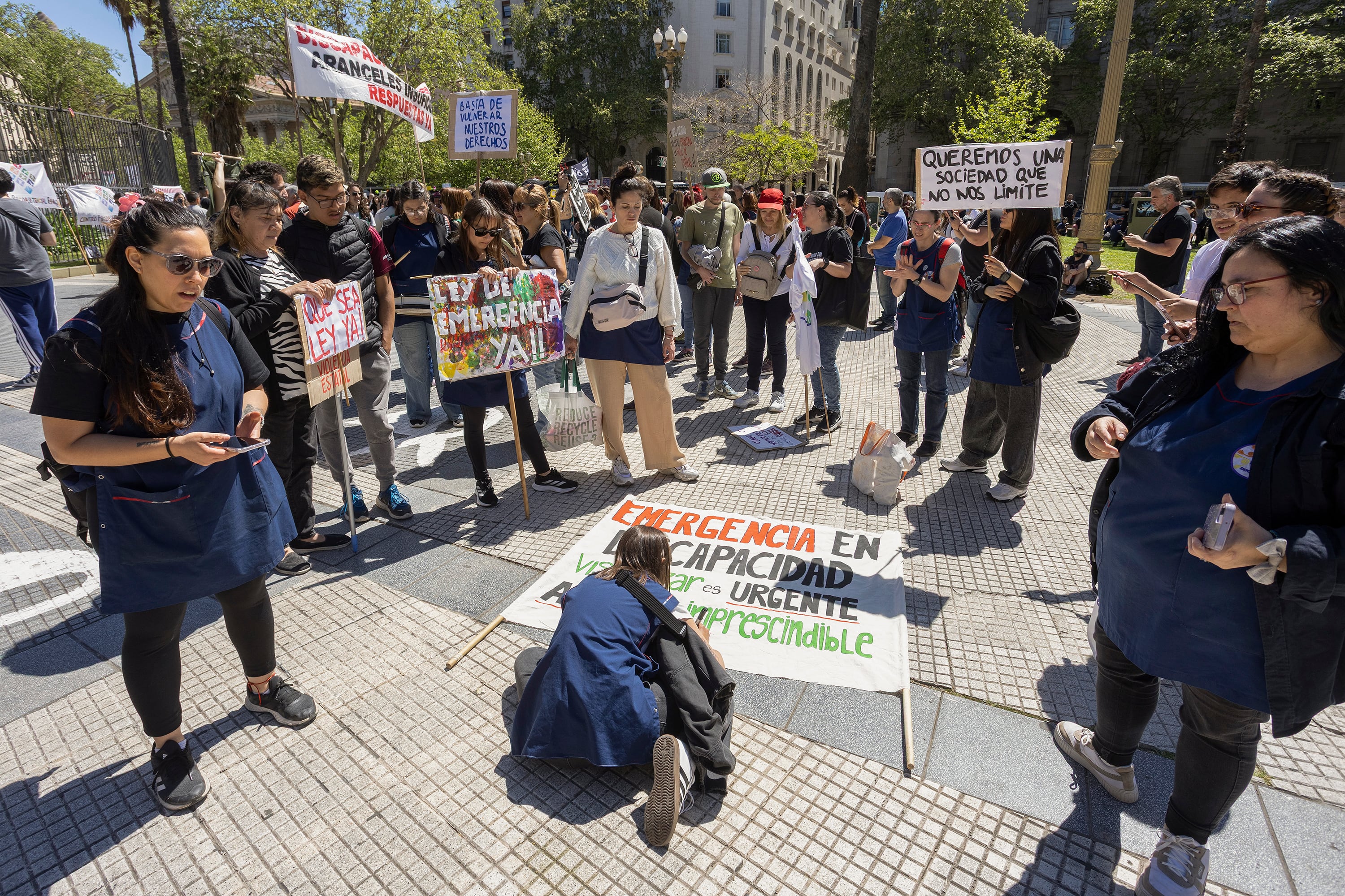Protesta por recortes discapacidad-01/10/2025