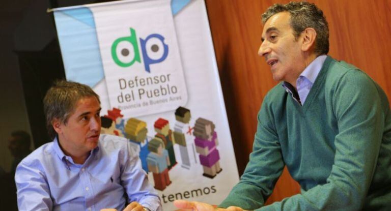 Randazzo, en su encuentro con el ombudsman bonaerense.
