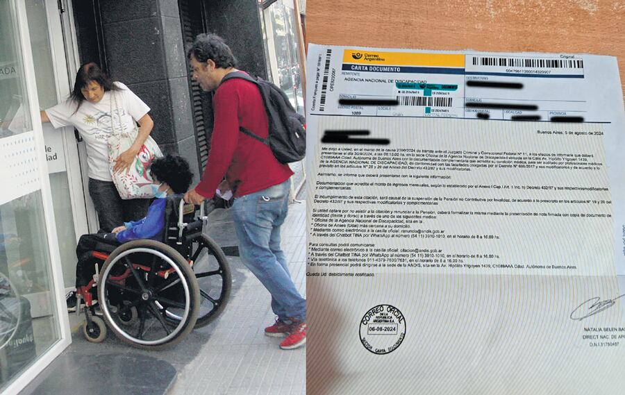Mediante carta-documento, el Ejecutivo obliga a miles de personas a trasladarse hasta la Agencia Nacional de Discapacidad.