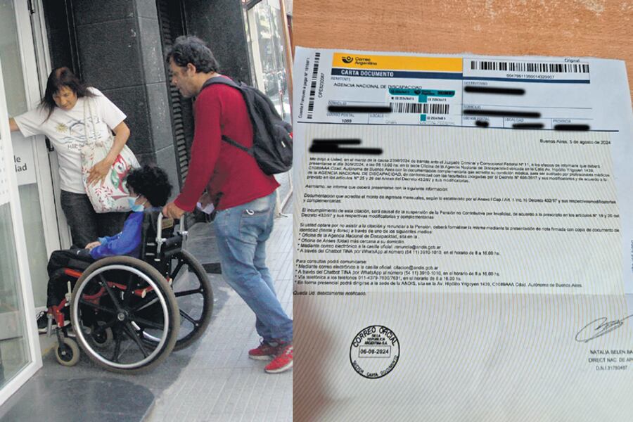 Mediante carta-documento, el Ejecutivo obliga a miles de personas a trasladarse hasta la Agencia Nacional de Discapacidad.