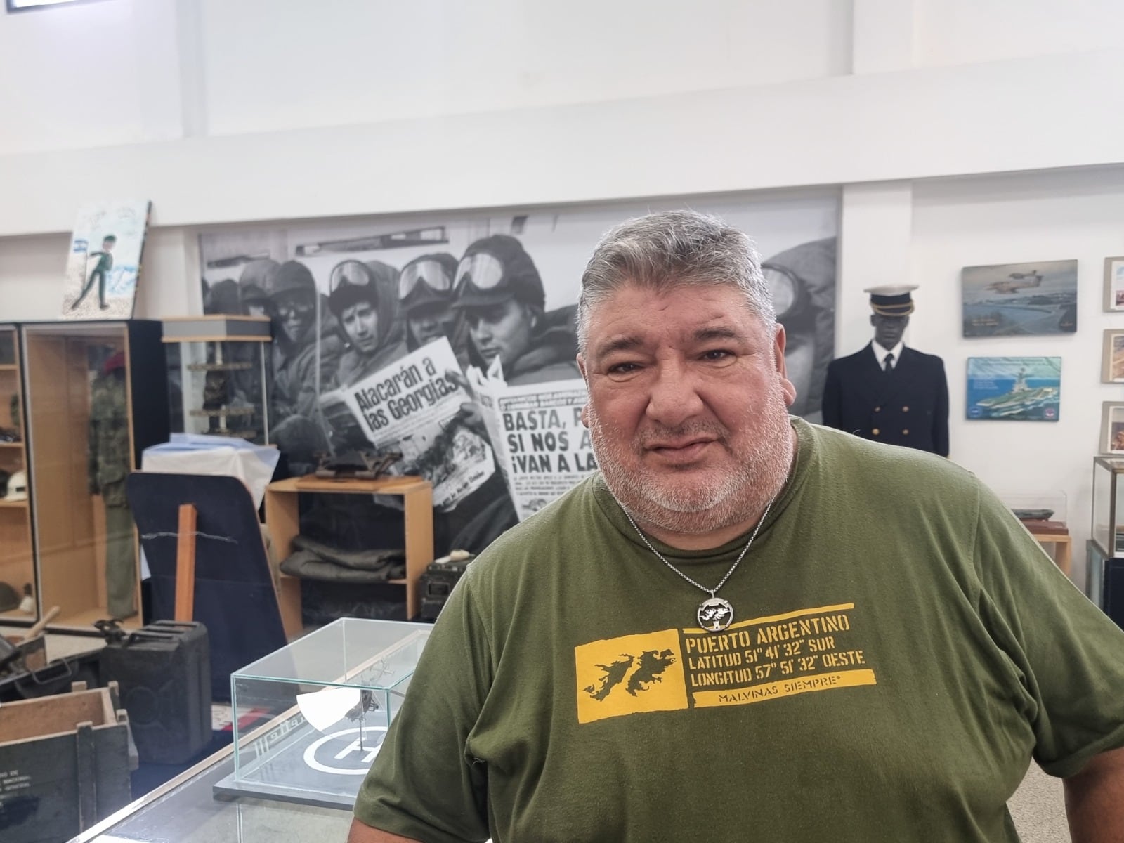 Juan Carlos Peralta es el presidente del Centro de Veteranos de Lomas de Zamora.