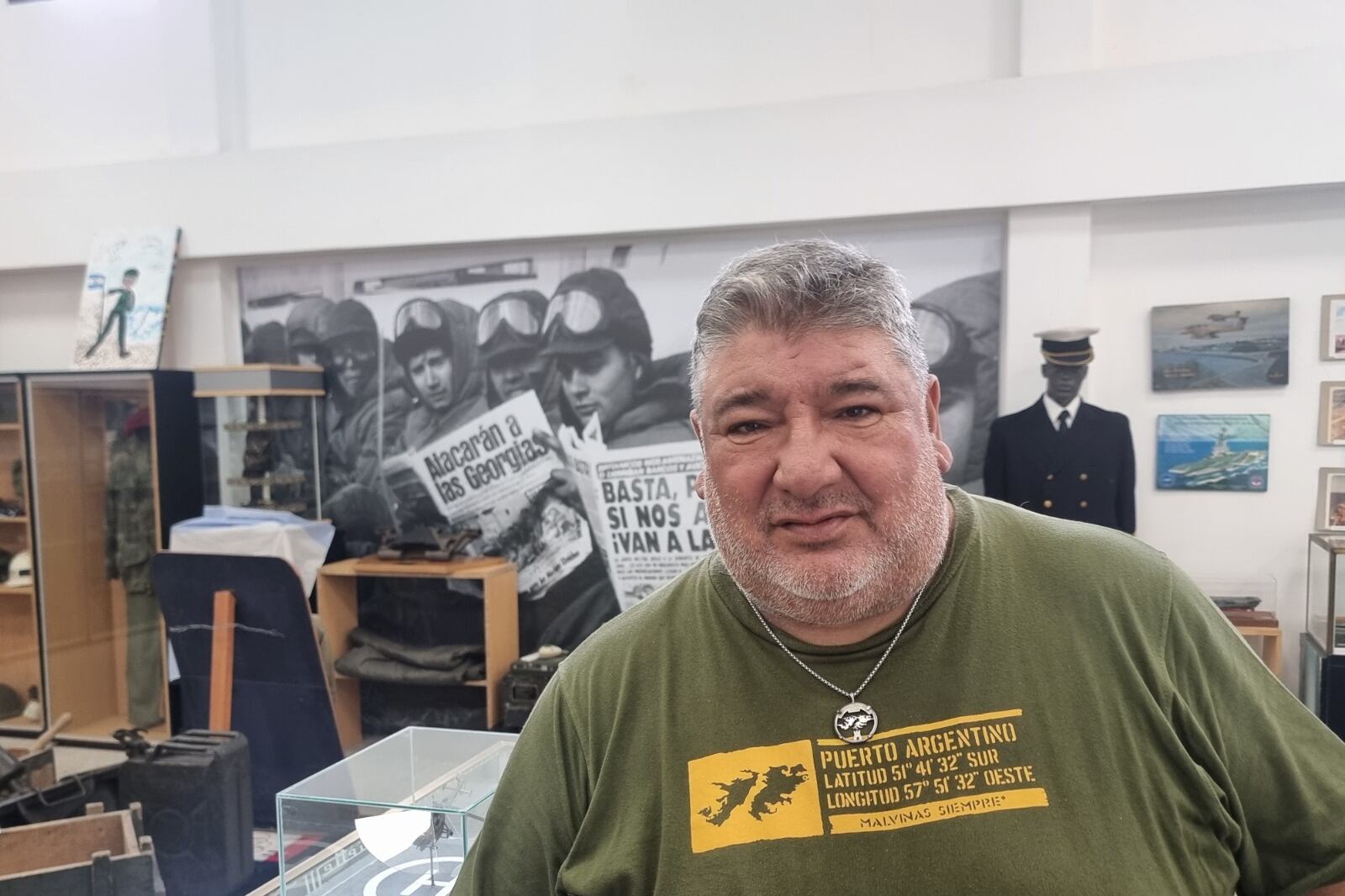 Juan Carlos Peralta es el presidente del Centro de Veteranos de Lomas de Zamora.