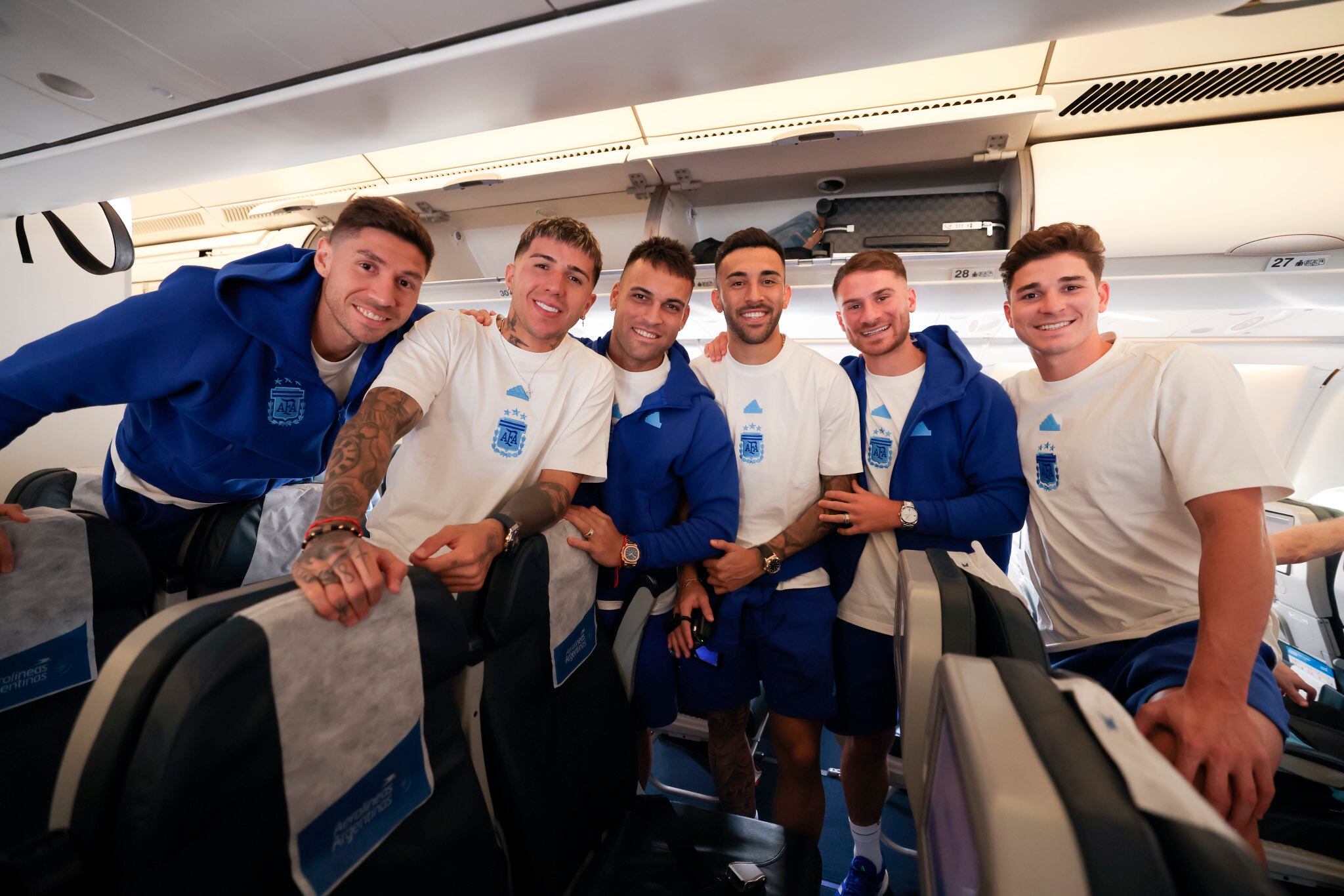 Pura confianza en el plantel argentino que viajó rumbo a Barranquilla