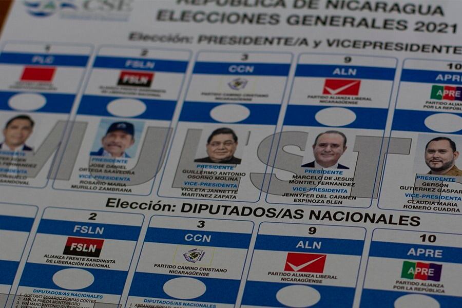 En las elecciones en Nicaragua cinco candidatos a presidente compiten contra Daniel Ortega.
