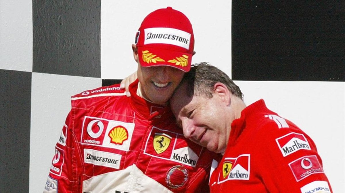 Michael Schumacher y Jean Todt, la exitosa sociedad que puso a Ferrari en los más alto de la F1.