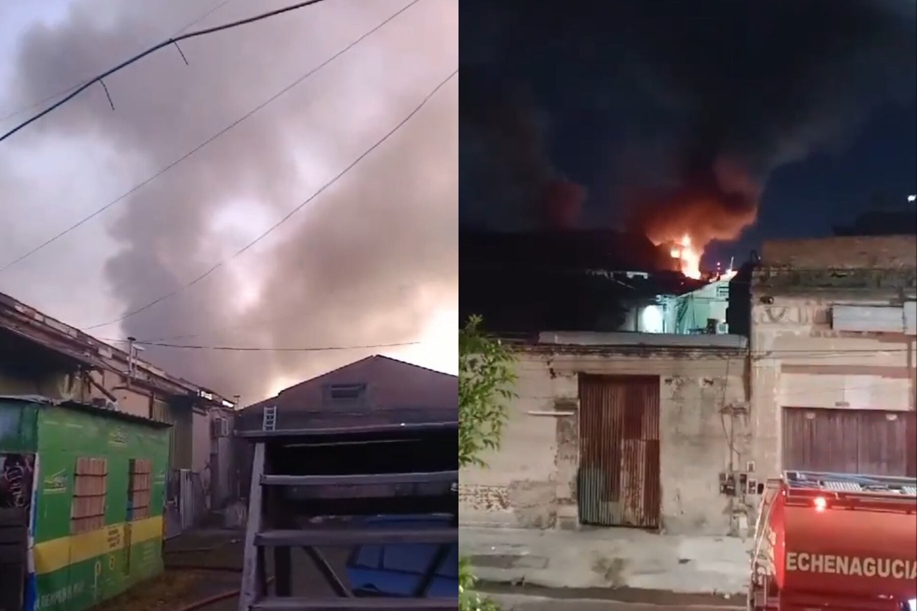 Se incendió una fábrica de cables en Avellaneda.