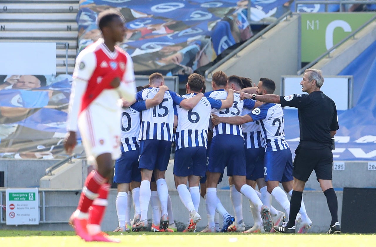 Arsenal sigue en caída. Derrota con Brighton este sábado.