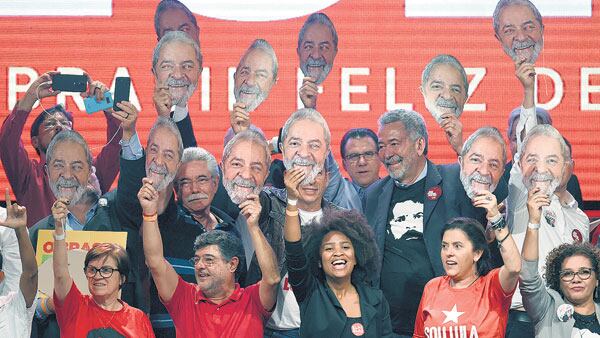 Dirigentes del Partido de los Trabajadores lanzaron oficialmente la candidatura de Lula este fin de semana.
