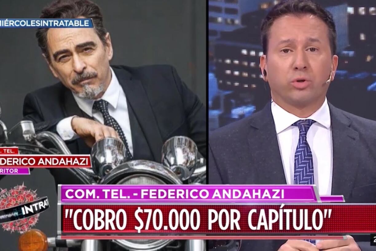 Andahazi tuiteó que era una "fake news", pero el contrato de 10 millones existe.
