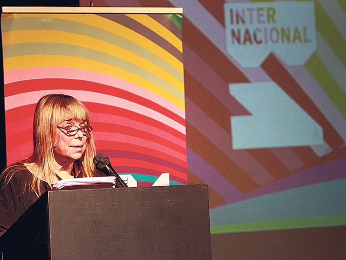 María Moreno, cuando presentó "Black out"