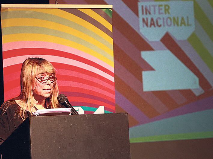 María Moreno, cuando presentó "Black out"