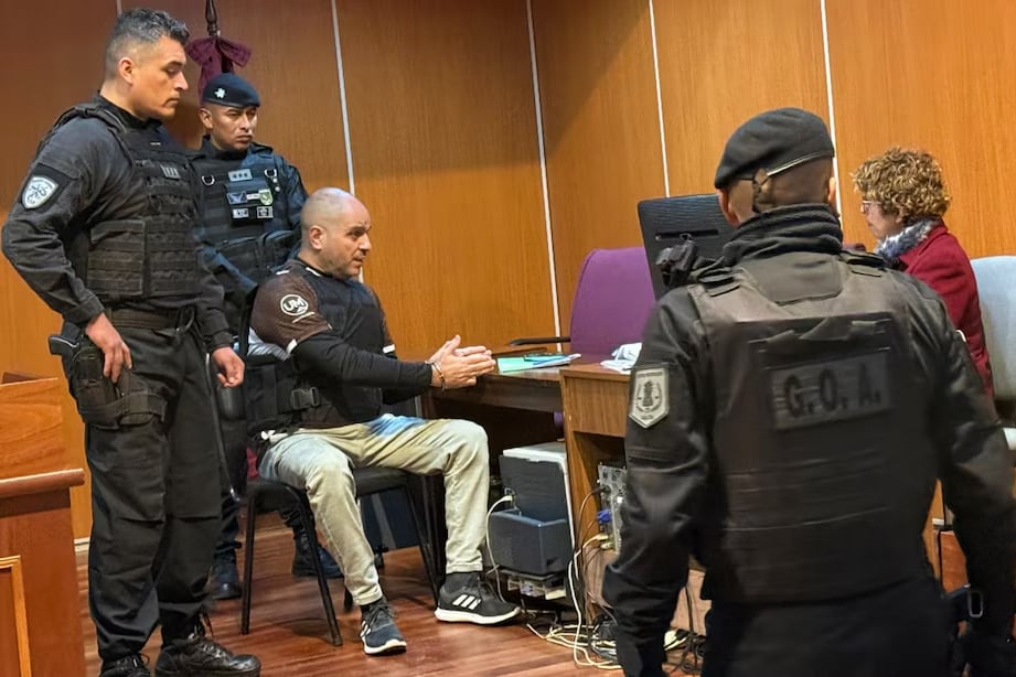 Cositorto, con la camiseta de Platense, durante el juicio