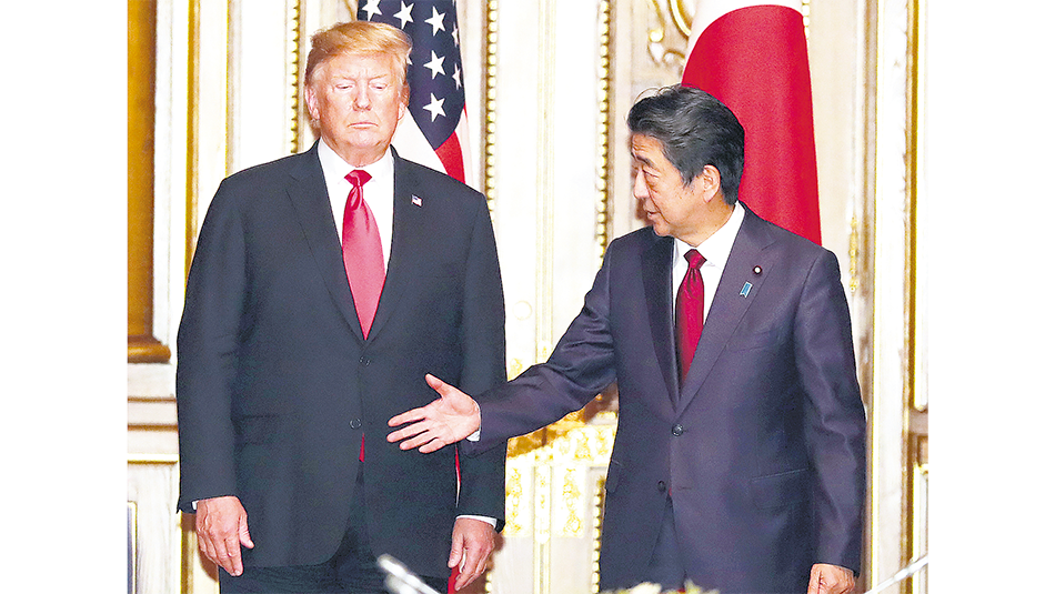 Trump y Abe mantuvieron una reunión bilateral.