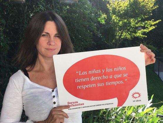 La actriz Nancy Duplaá, una de las que se sumó a la campaña.