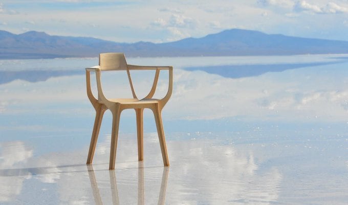 La silla Eutopía, ganadora del premio Compasso d'Oro.