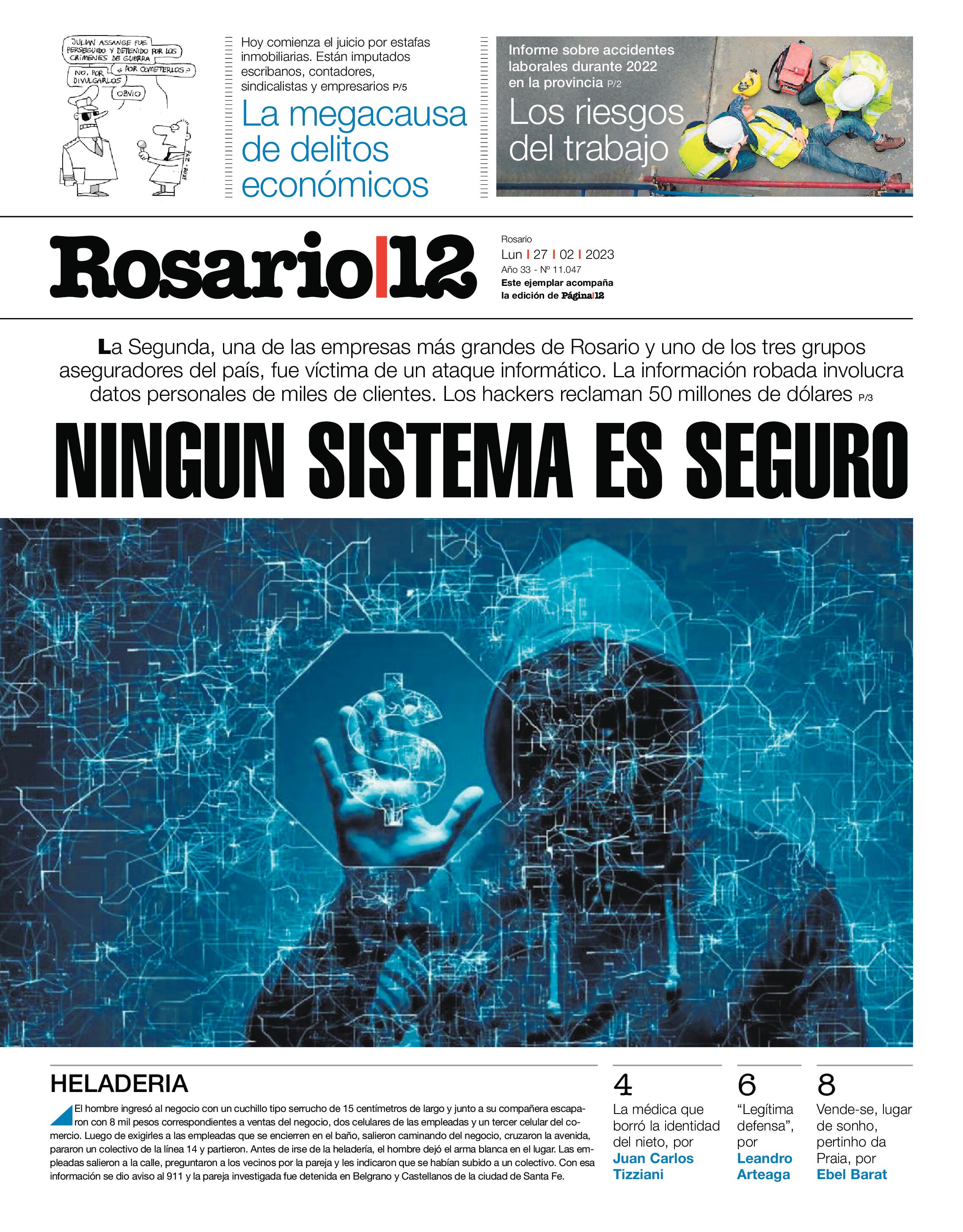 Los hackers piden rescate millonario - 26/02/2023