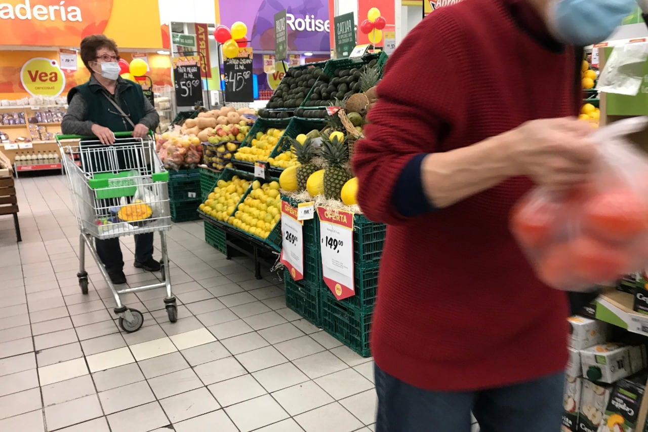 Las ventas en supermercados sufrieron un descenso del 8,8 por ciento.