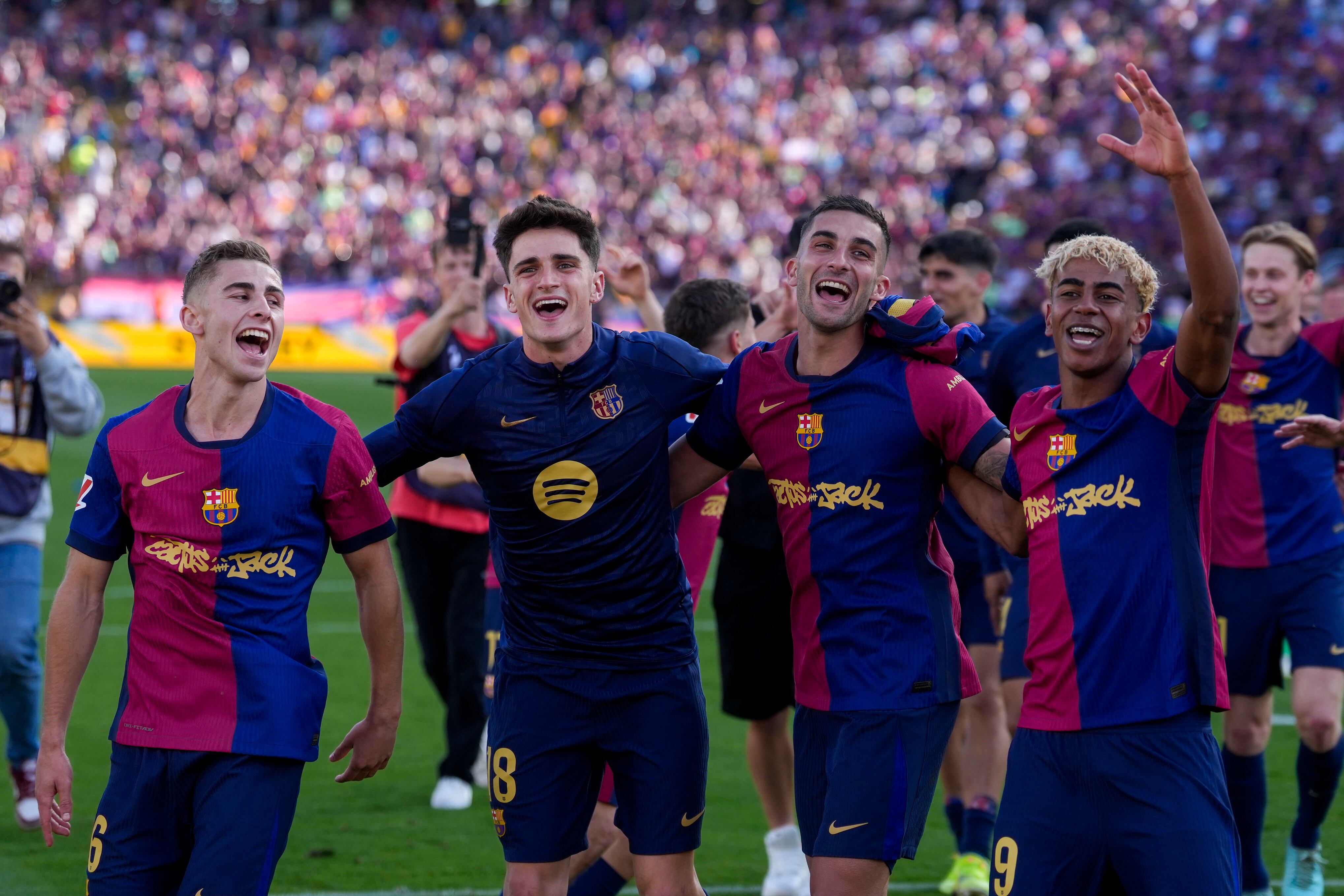 Todo el Culé celebra la victoria en el clásico español