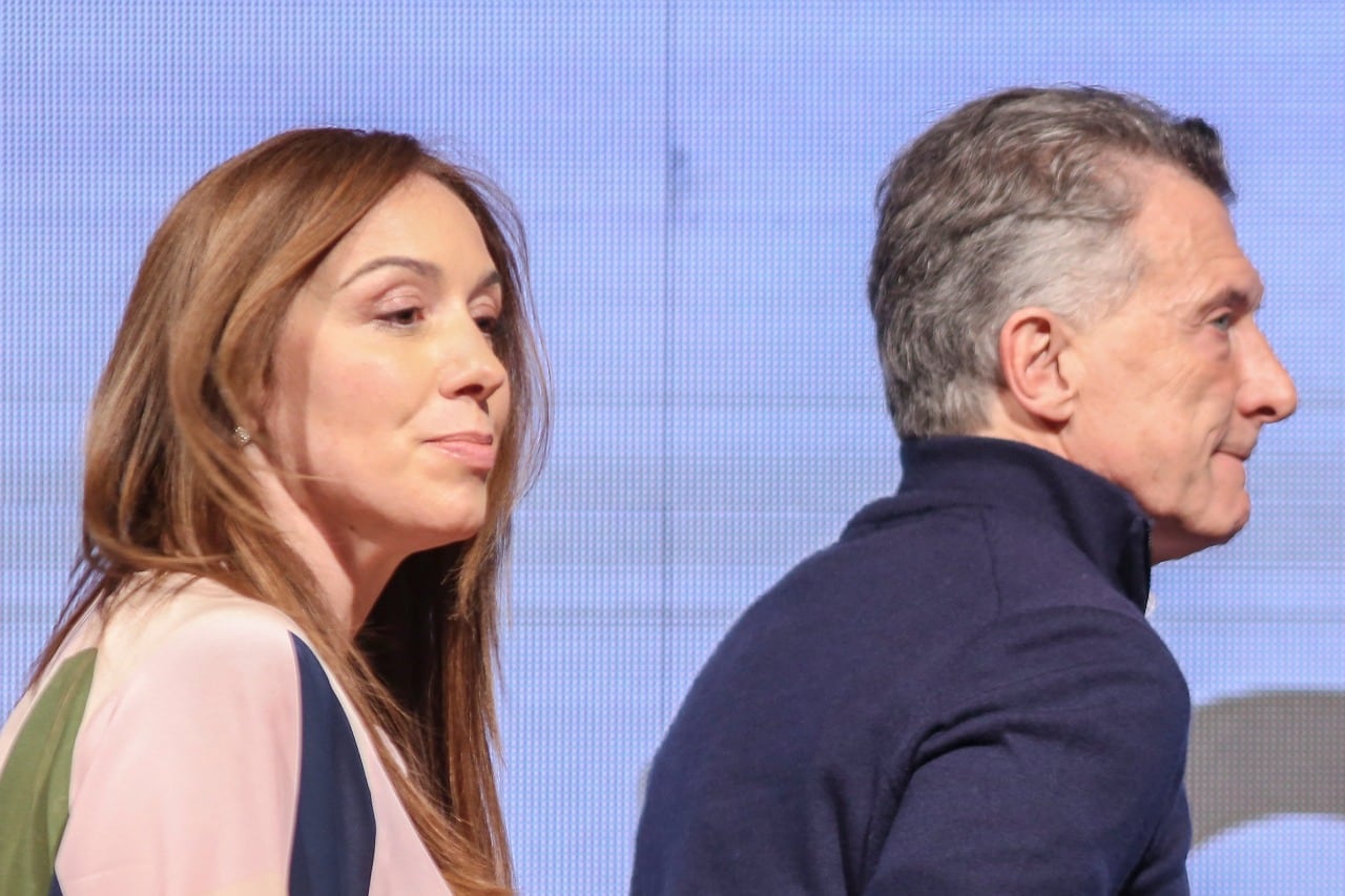 María Eugenia Vidal y Mauricio Macri.