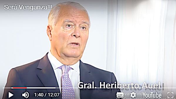 El general Heriberto Atuel, uno de los testimonios reivindicatorios de la represión en el documental.