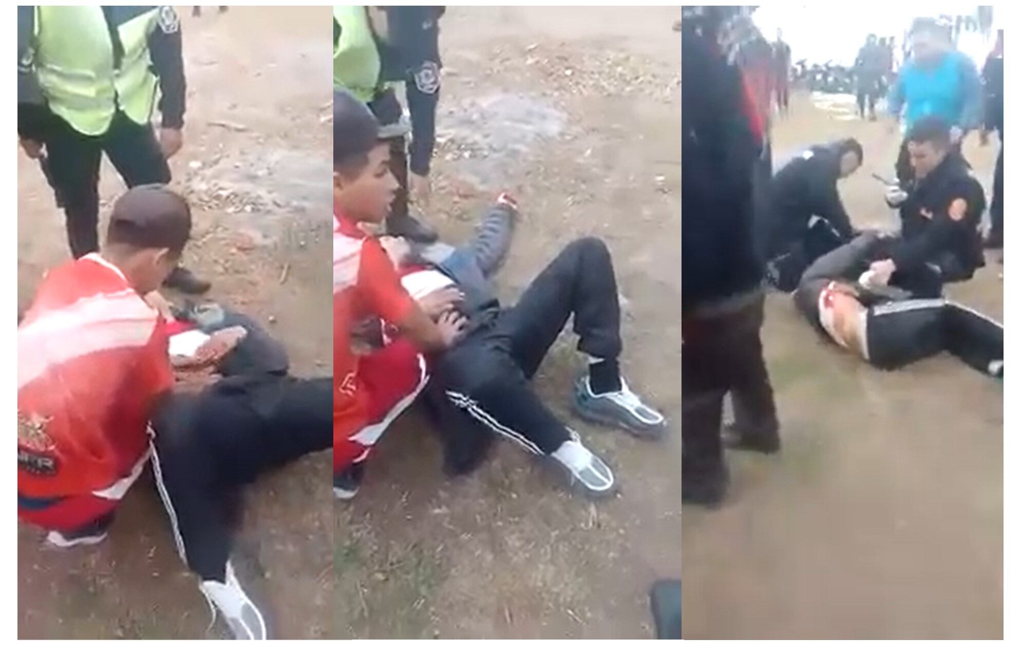 El enfrentamiento entre las dos barras dejó al menos 20 heridos y un joven de 18 años muerto. Imagen: captura de video 