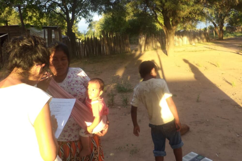 Melisa Tejerina, en el relevamiento de datos