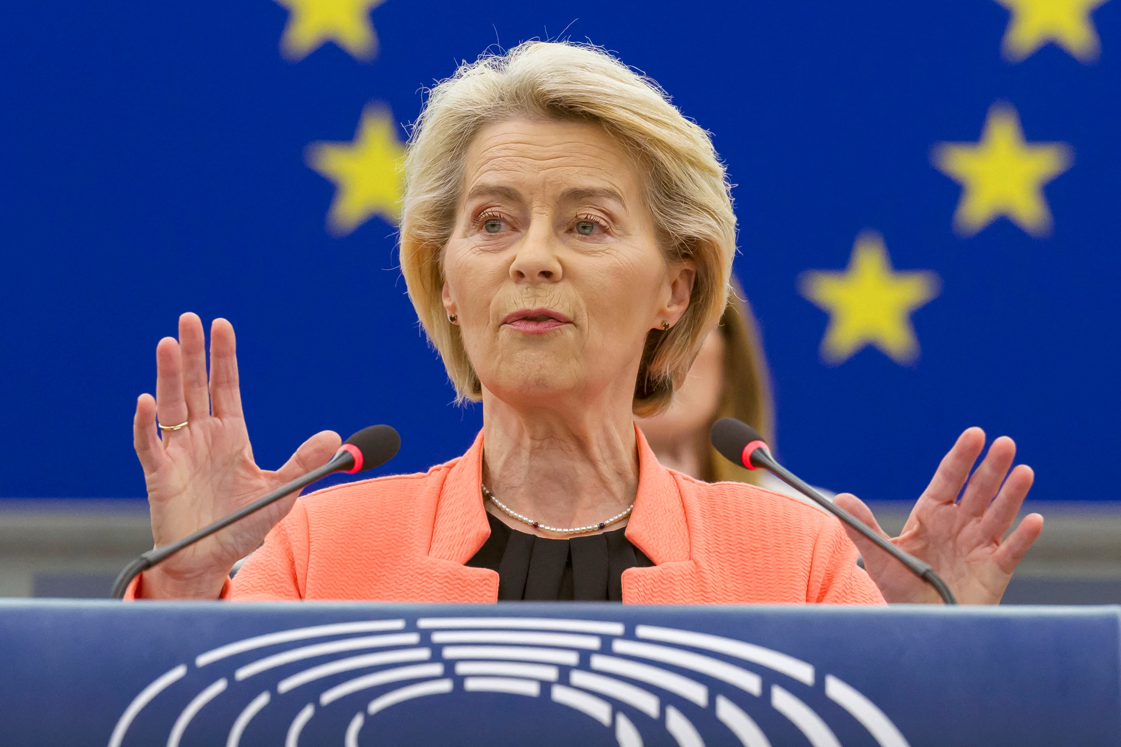Ursula von der Leyen, presidenta de la Comisión Europea.