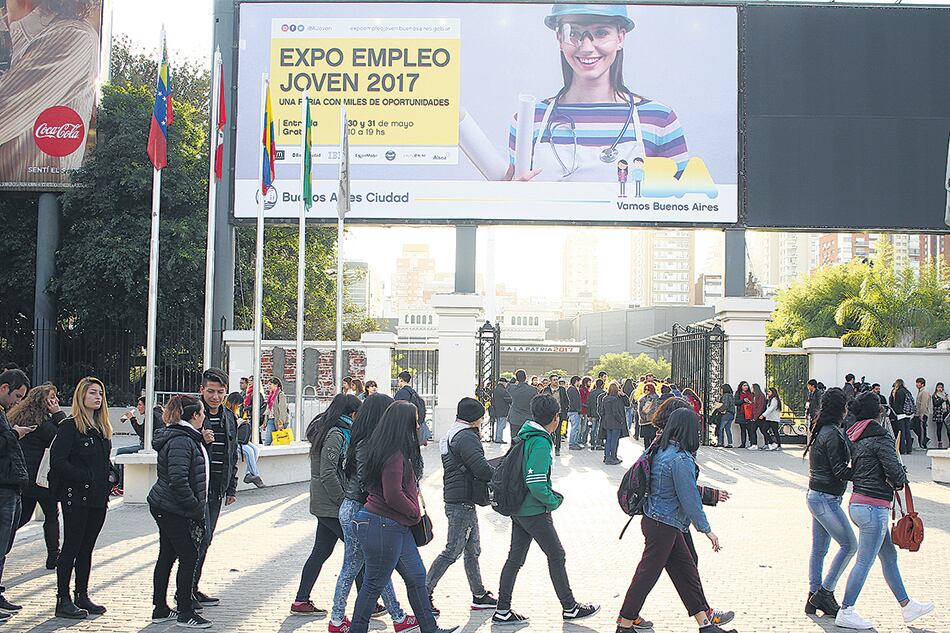 La Expo Empleo Joven dejó en evidencia el aumento de la desocupación.