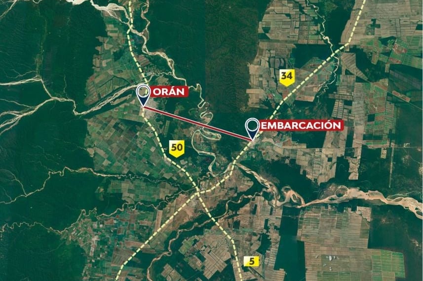 La línea roja señala la futura ruta.