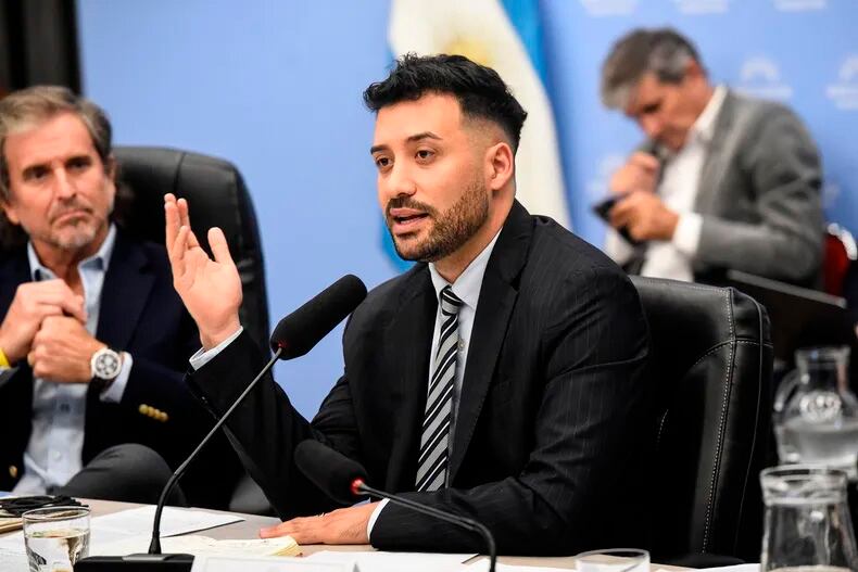 El secretario de Desregulación, Alejandro Cacace, ayer en el Congreso.