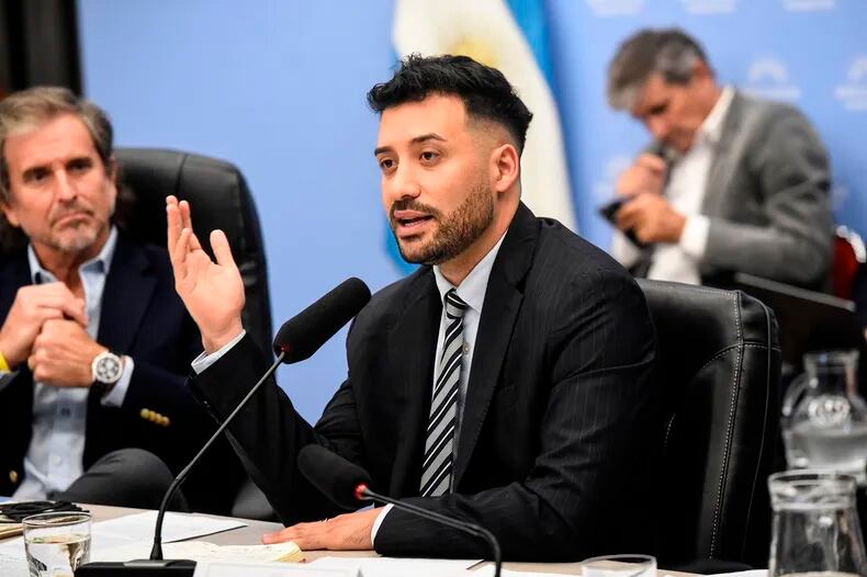 El secretario de Desregulación, Alejandro Cacace, ayer en el Congreso.