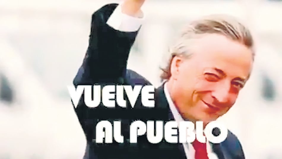 El video de anuncio cierra con una imagen de Néstor Kirchner.