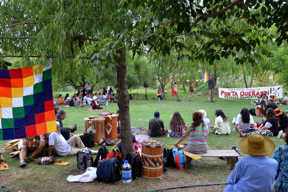 Conmemoración del 14° aniversario del del inicio del acampe en el el territorio. Imagen: Nicolás Parodi