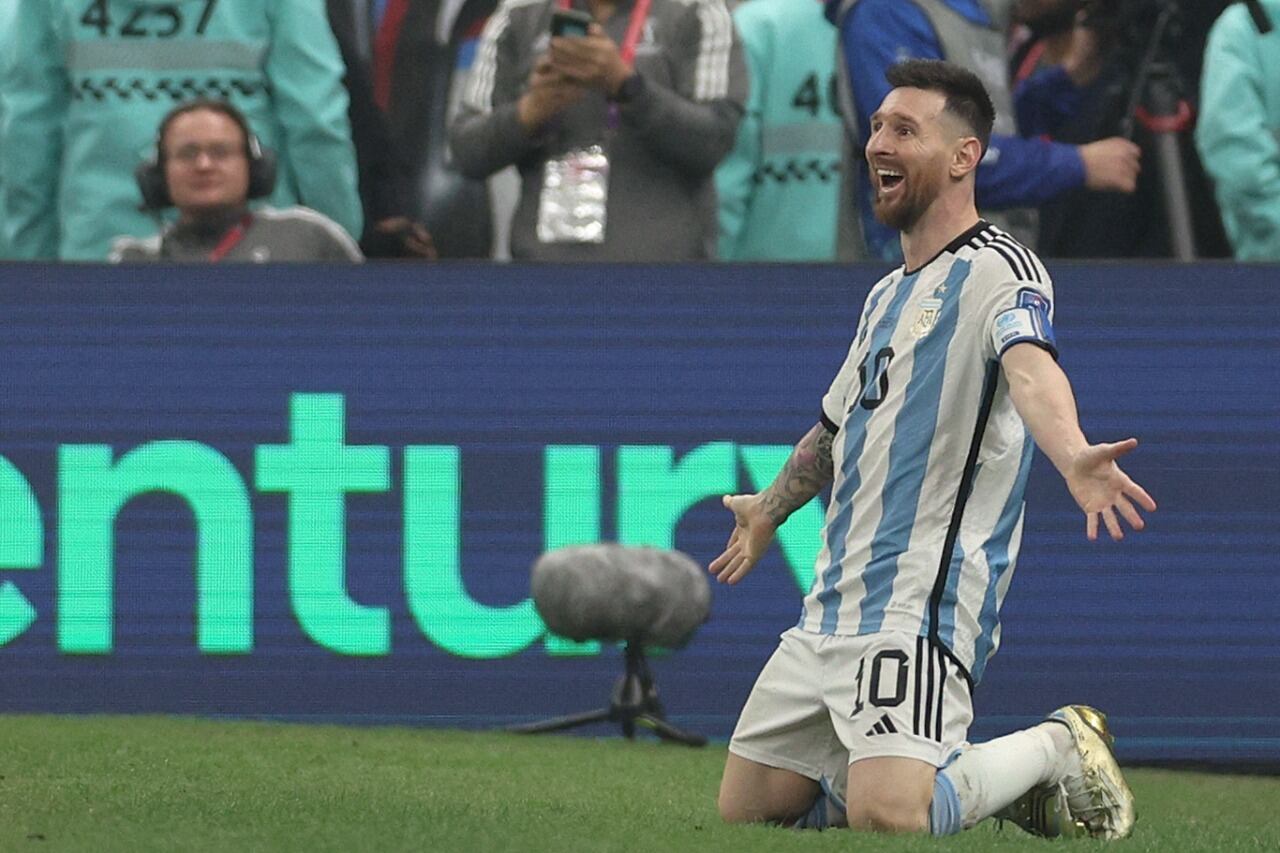 Lionel Messi puso el 3 a 2 de Argentina ante Francia.  