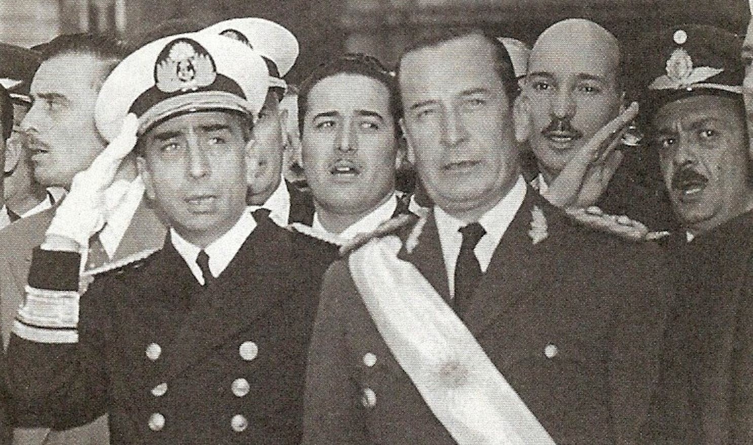 Isaac Rojas y Pedro Eugenio Aramburu. Líderes de la Revolución Libertadora.