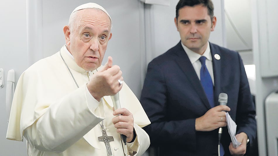 “Me da miedo un derramamiento de sangre. El problema de la violencia me aterroriza”, dijo Francisco.