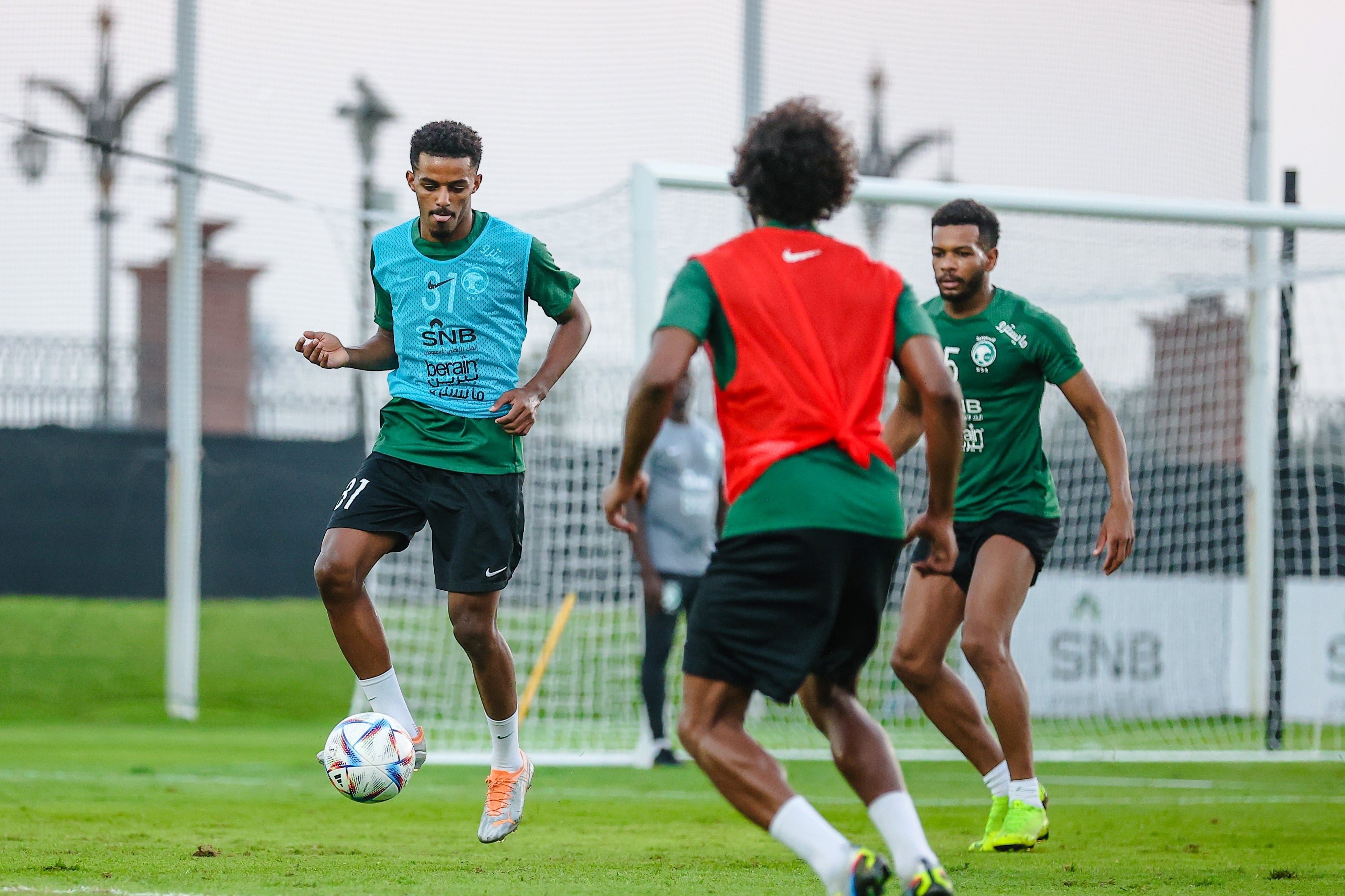 El seleccionado de Arabia Saudita durante un entrenamiento de cara al Mundial de Qatar. (Foto: SAFF)