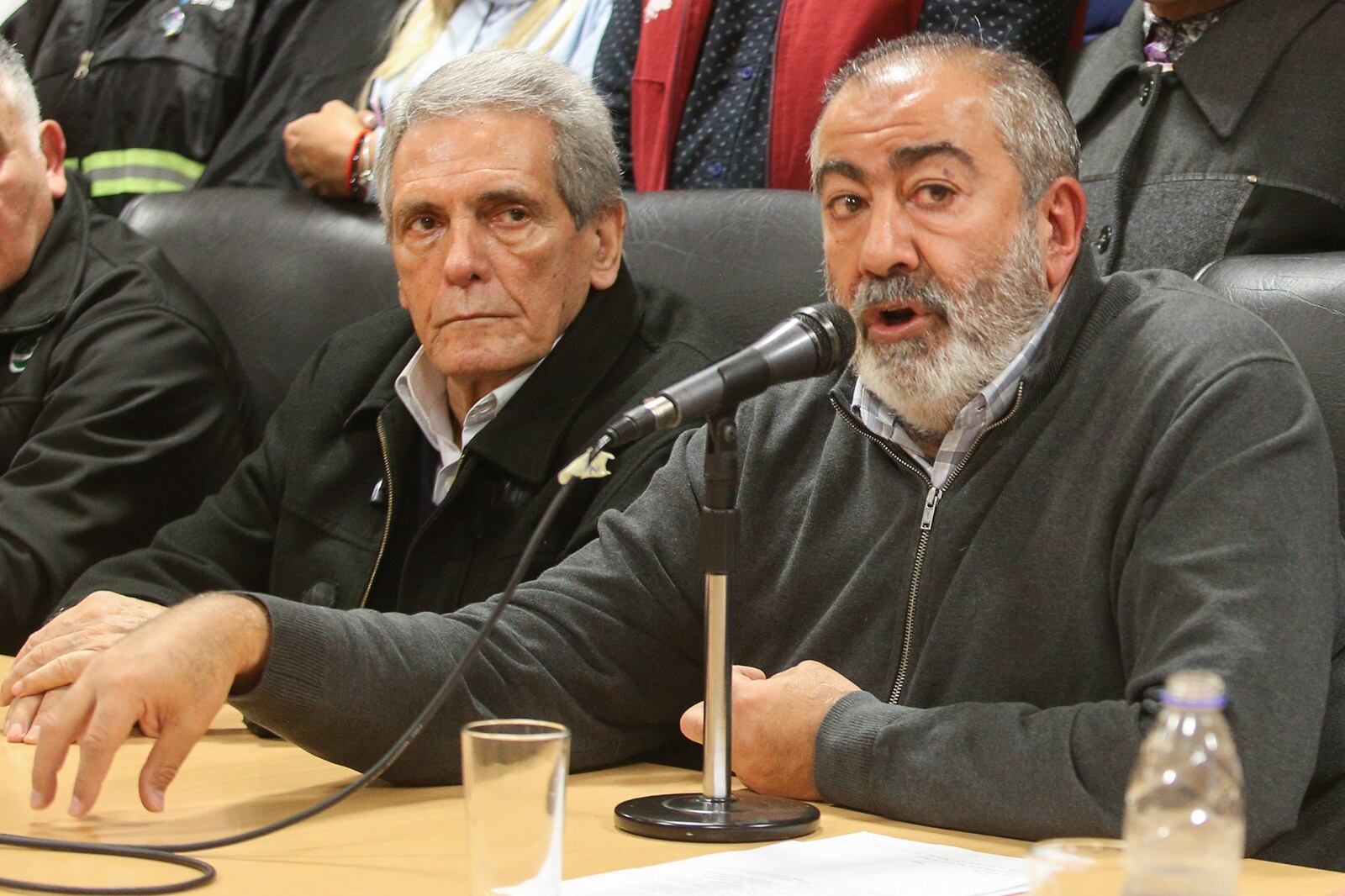 Carlos Acuña y Héctor Daer, triunviros de la CGT.