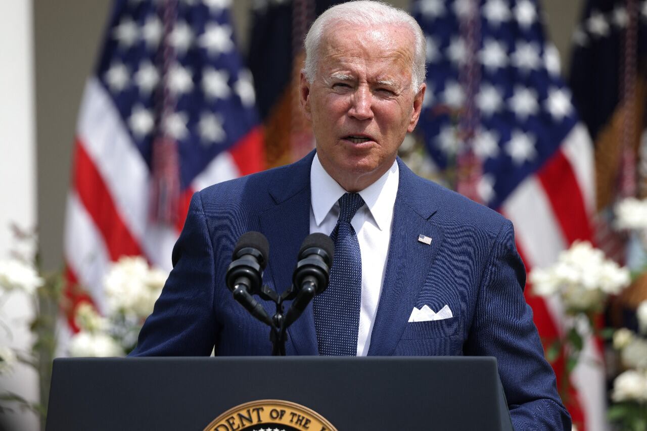 "La pandemia que tenemos ahora es una pandemia de los no vacunados", dijo Joe Biden.