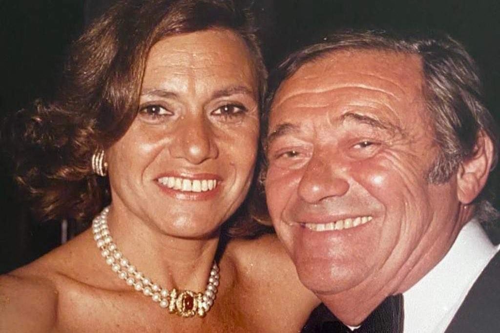 Tato Bores junto a Berta, su pareja de toda la vida. 