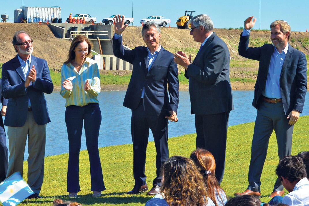 Macri presentó las obras del Salado junto a la gobernadora Vidal.