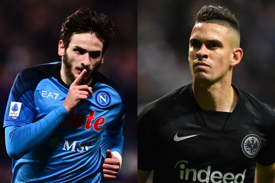 Khvicha Kvaratskhelia y Rafael Santos Borré serán titulares en el Estadio Diego Armando Maradona.